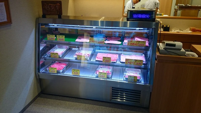 ブロック肉冷蔵ショーケース